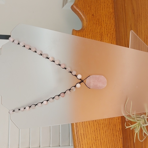 Rose Quartz, Crystal Necklace, Pink Handcrafted by Rust Belt Raised - Picture 10 of 15